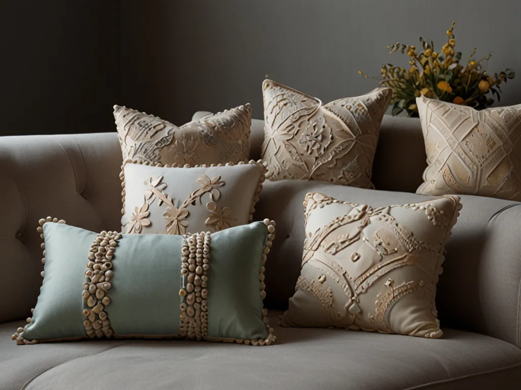 Modernes geometrisches Kissen